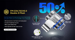 ملف شبكي Freemax X1-D لخزان Fireluke 4 (5 قطع/عبوة)